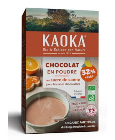 Kaoka - Chocolat en Poudre bio 32% de cacao - 400 gr Kaoka - Chocolat en Poudre bio 32% de cacao - 400 gr
