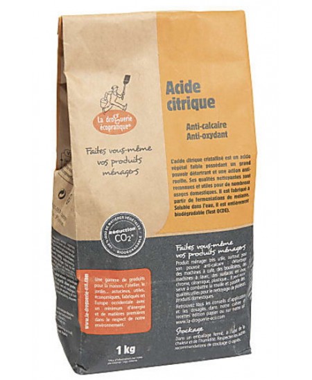 Droguerie Ecologique - Acide citrique - 1kg Droguerie Ecologique - Acide citrique - 1kg