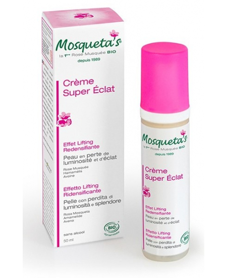Crème super éclat effet lifting à la Rose musquée - 50 ml - Mosqueta's anti-rides anti-âge espritphyto Crème super éclat effet lifting à la Rose musquée - 50 ml - Mosqueta's anti-rides anti-âge espritphyto