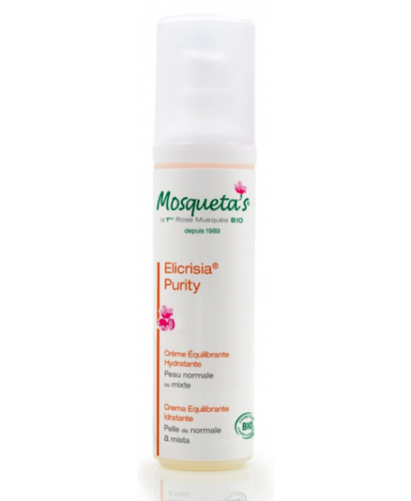 Emulsion rééquilibrante à l'Hélichryse et à La Rose Musquée Elicrisia Purity 50 ml Mosqueta's peaux mixtes Espritphyto Emulsion rééquilibrante à l'Hélichryse et à La Rose Musquée Elicrisia Purity 50 ml Mosqueta's peaux mixtes Espritphyto
