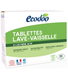 Ecodoo - 30 tablettes Lave Vaisselle à l'Oxygène actif 