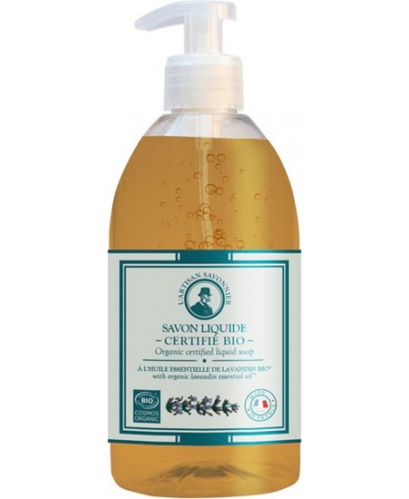 Savon liquide à l'huile essentielle de Lavandin - 500 ml - L'artisan Savonnier Hygiène soin des mains Espritphyto