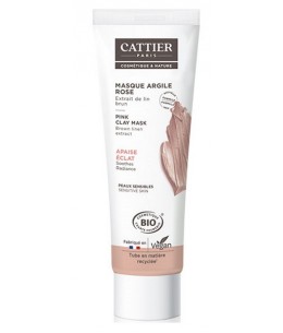 Cattier - Masque argile rose Aloe vera - 100 ml