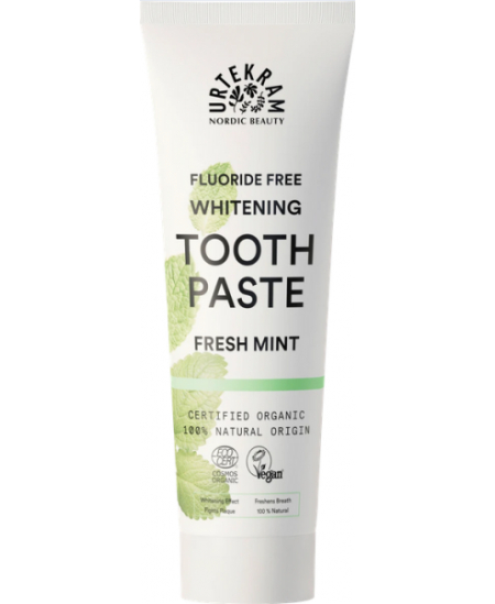 Urtekram - Dentifrice Menthe fraiche blanchissant - 75 ml aloe vera huile de myrrhe Espritphyto Urtekram - Dentifrice Menthe fraiche blanchissant - 75 ml aloe vera huile de myrrhe Espritphyto