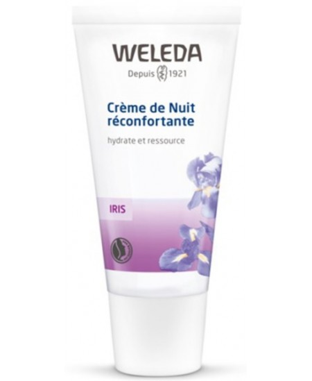 Crème de nuit réconfortante à l'Iris hydrate et ressource 30ml - Weleda régénère l'épiderme Espritphyto Crème de nuit réconfortante à l'Iris hydrate et ressource 30ml - Weleda régénère l'épiderme Espritphyto