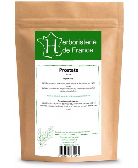 Herboristerie de paris - Tisane Prostate Confort urinaire de l'homme 100gr