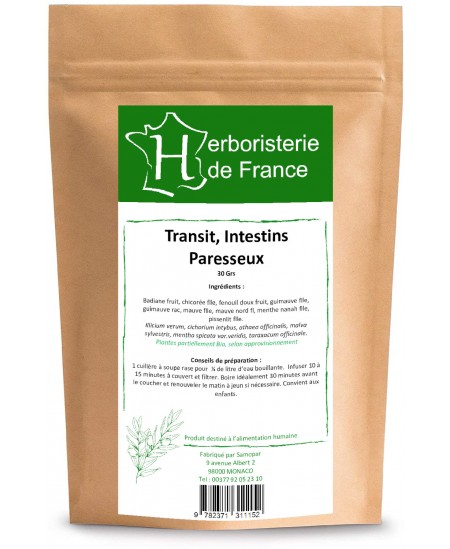 Herboristerie de France - Tisane Transit Intestins paresseux - 30 gr