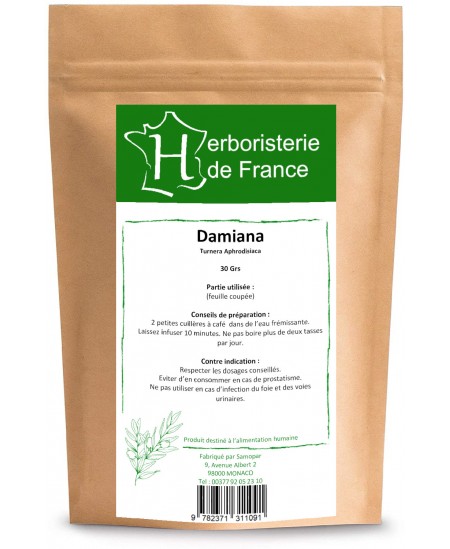 Herboristerie de France - Damiana - 30 gr