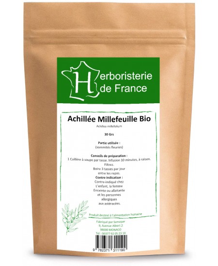 Herboristerie de France - Tisane Achillée Millefeuille - 30 gr