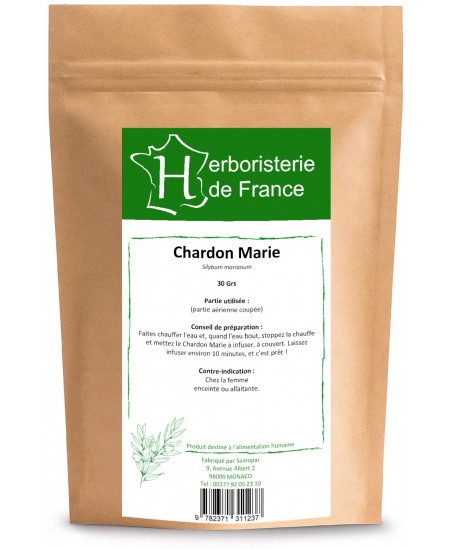 Herboristerie de France - Tisane Chardon Marie - 30 gr