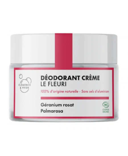Clemence & Vivien - Baume déodorant vegan  Le Fleuri - 50 gr