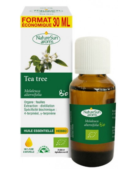 Naturesun' Aroms Huile essentielle de Tea Tree bio Flacon compte gouttes 30ml arbre à thé economique Espritphyto