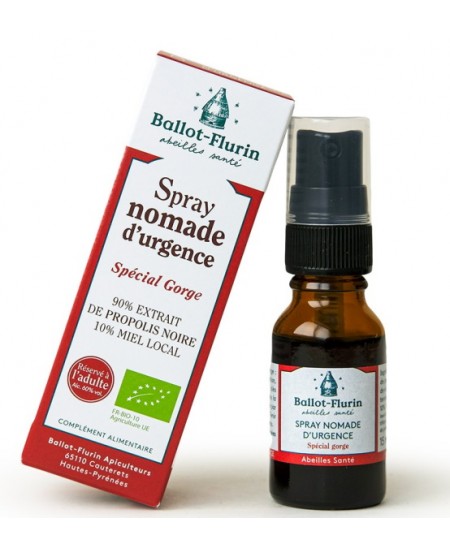 Ballot Flurin - Spray nomade d'urgence Propolis noire 15ml