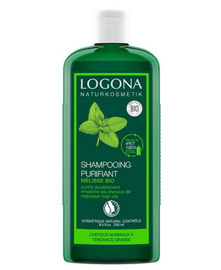 Shampoing purifiant à la Mélisse cheveux gras - 250 ml - Logona Natrue usage quotidien Espritphyto