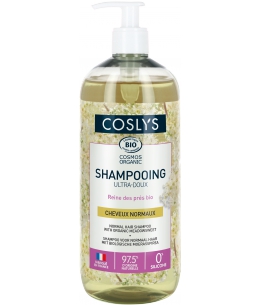 Shampooing ultra doux cheveux normaux à la reine des prés - 1 L - Coslys lave et hydrate Espritphyto