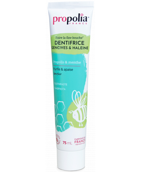 Dentifrice Propolis et Plantes - 75 ml - Propolia menthe haleine fraiche espritphyto