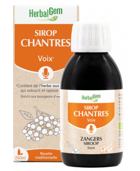 Sirop des Chantres Bio Flacon - 250 ml - Herbalgem voix et gorge Espritphyto