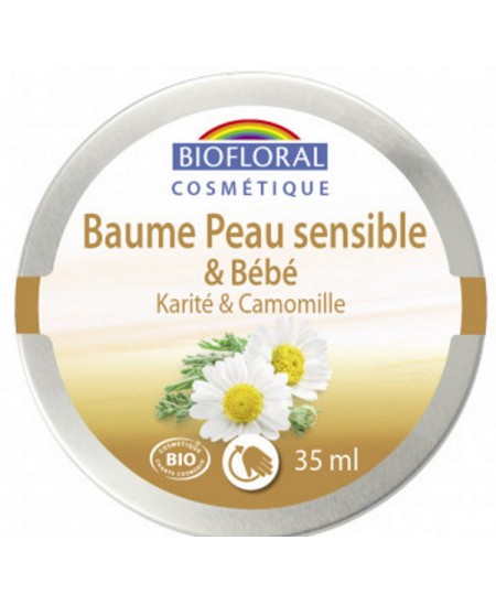 Biofloral - Baume peau sensible et bébé Karité et Camomille - 35 ml  baume protecteur Espritphyto