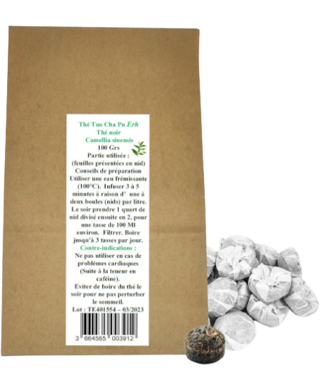 Herboristerie De Paris - Thé Noir Tuo Cha Pu Erh - 100 gr