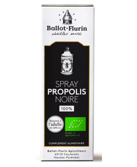 Ballot Flurin Spray propolis noire 15 ml hygiène bucco dentaire Espritphyto