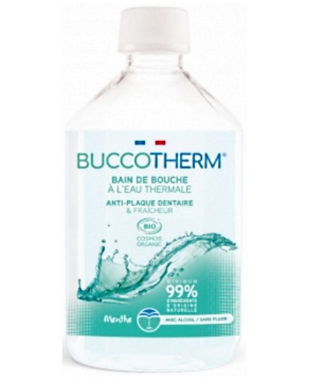 Bain de bouche menthe naturelle à l'eau thermale - 300 ml - Buccotherm menthe thé vert Espritphyto Bain de bouche menthe naturelle à l'eau thermale - 300 ml - Buccotherm menthe thé vert Espritphyto