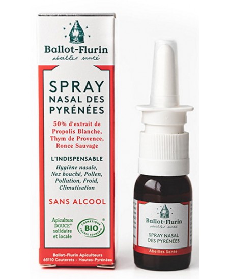 Spray nasal des Pyrénées sans alcool - 15 ml - Ballot Flurin antiseptique défenses Espritphyto Spray nasal des Pyrénées sans alcool - 15 ml - Ballot Flurin antiseptique défenses Espritphyto