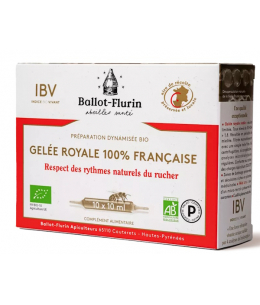 Ballot Flurin - Gelée Royale française Préparation Dynamisée - 10 ampoules de 10 ml