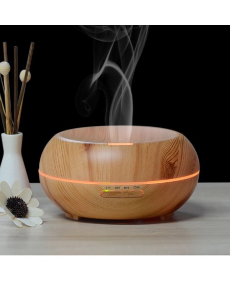 Diffuseur d'huiles essentielles électrique par nébulisation avec LED 7 couleurs