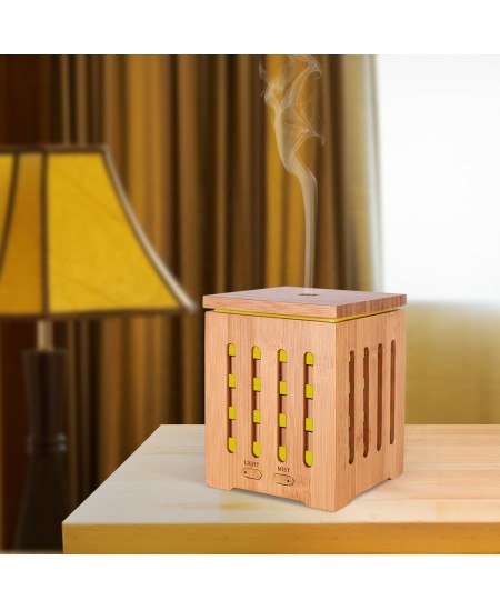 Diffuseur d'huiles essentielles électrique par nébulisation avec LED 7 couleurs