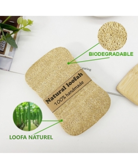 Le Monde du Bio - Eponge végétale Loofah à vaisselle