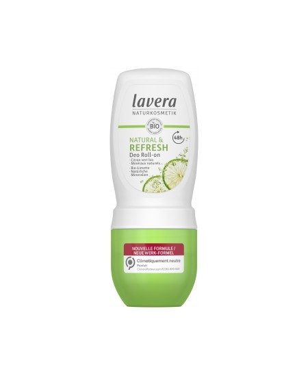 Lavera Déodorant Roll Refresh 50 ml verveine zinc PCA Espritphyto