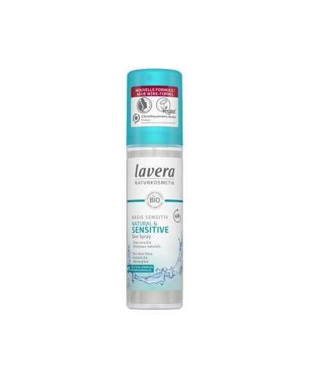 Lavera - Déodorant spray à l'Hamamélis bio et l'essence de Rose bio BASIS - 75 ml Lavera - Déodorant spray à l'Hamamélis bio et l'essence de Rose bio BASIS - 75 ml