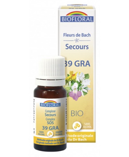 Complexe de secours sos en granules sans alcool - 10 gr - Biofloral calme et relaxation Espritphyto