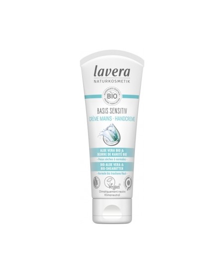 Lavera - Crème Mains Amande et Beurre de Karité Basis Sensitiv - 75 ml Lavera - Crème Mains Amande et Beurre de Karité Basis Sensitiv - 75 ml
