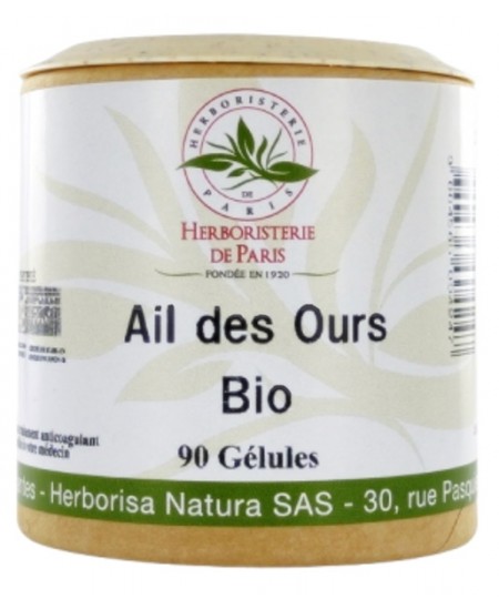 Herboristerie de paris - Ail des Ours bio 90 gélules allium ursinum cholesterol pression artérielle Espritphyto