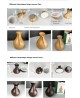 Diffuseur Ultrasonique aroma humidifier Marron foncé