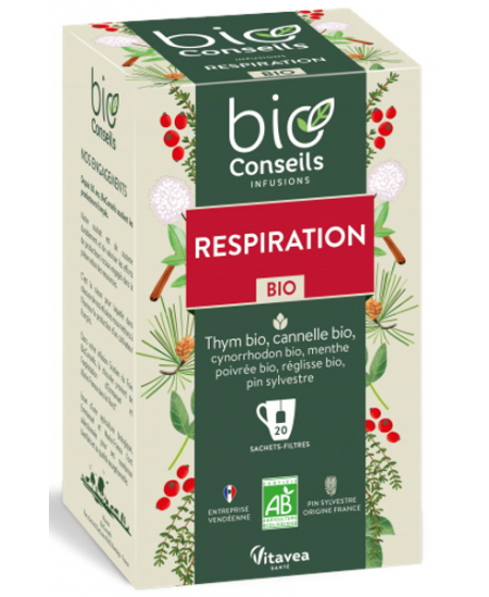 Bio Conseils - Infusion Respiratoire bio - 20 sachets