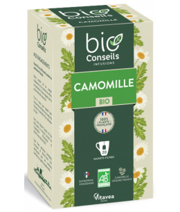 Infusion Camomille bio Bien digérer trouver le chemin du sommeil - 20 sachets - Bio Conseils
