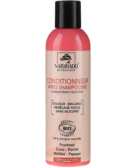 Naturado - Après shampooing baume démêlant coco Karité - 200 ml hydratation Espritphyto