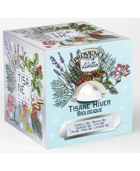 Provence d'Antan - Tisane Be Cube Hiver bio 24 sachets 48 gr boite métal infusion hiver immunité Espritphyto