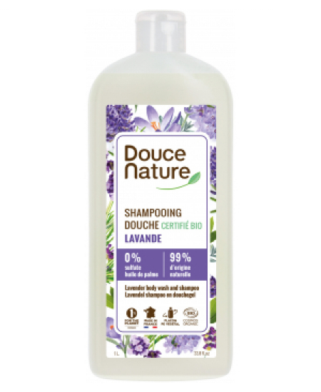 Shampooing Douche Provence Lavande de la Drôme - 1L - Douce Nature Espritphyto Shampooing Douche Provence Lavande de la Drôme - 1L - Douce Nature Espritphyto