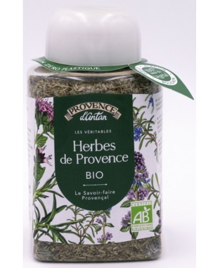 Provence D'Antan - Herbes de Provence bio pot végétal biodégradable de 100gr cuisine du sud et de la méditerranée