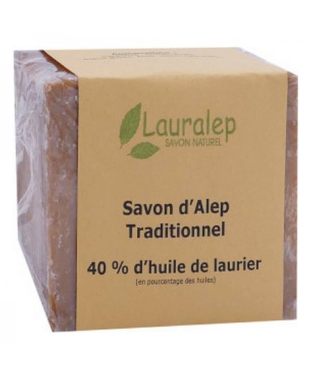 Lauralep - Savon d'Alep Traditionnel 40% 200gr