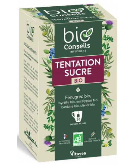Bio Conseils - Infusion Tentation Sucre bio - 20 sachets Bio Conseils - Infusion Tentation Sucre bio - 20 sachets