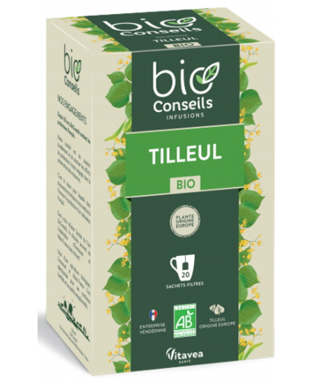 Bio Conseils - Infusion Tilleul bio Détente et Sommeil - 20 sachets Bio Conseils - Infusion Tilleul bio Détente et Sommeil - 20 sachets