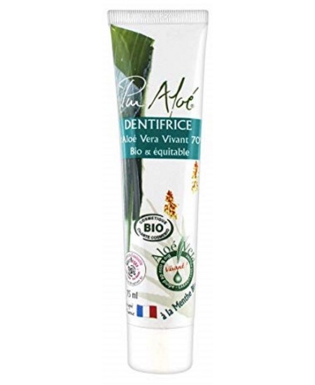 Pur Aloé Dentifrice bio à l'Aloe Vera 75ml silice menthe Espritphyto Pur Aloé Dentifrice bio à l'Aloe Vera 75ml silice menthe Espritphyto