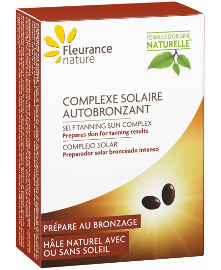 Complexe solaire autobronzant - 30 capsules - Fleurance Nature hâle naturel de la peau Espritphyto Complexe solaire autobronzant - 30 capsules - Fleurance Nature hâle naturel de la peau Espritphyto