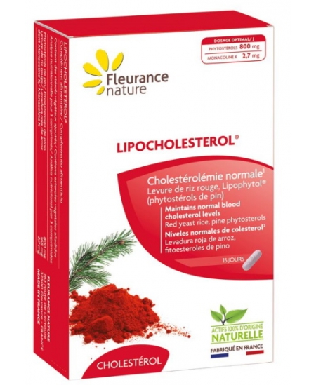Fleurance Nature - Levure de riz rouge Plus Bio - 30 comprimés Fleurance Nature - Levure de riz rouge Plus Bio - 30 comprimés