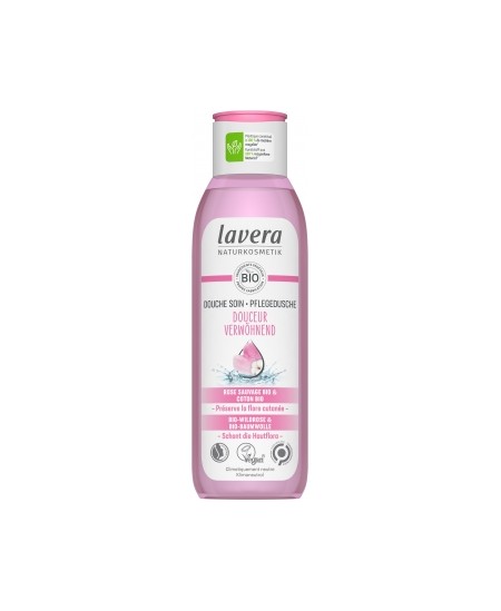 Lavera - Douche soin Rose sauvage bio et hibiscus bio WELLNESS FEELING - 200ml espritphyto