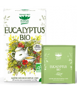 Tisane Eucalyptus bio Romon - 20 sachets - Romon Nature immunité respiratoire Espritphyto